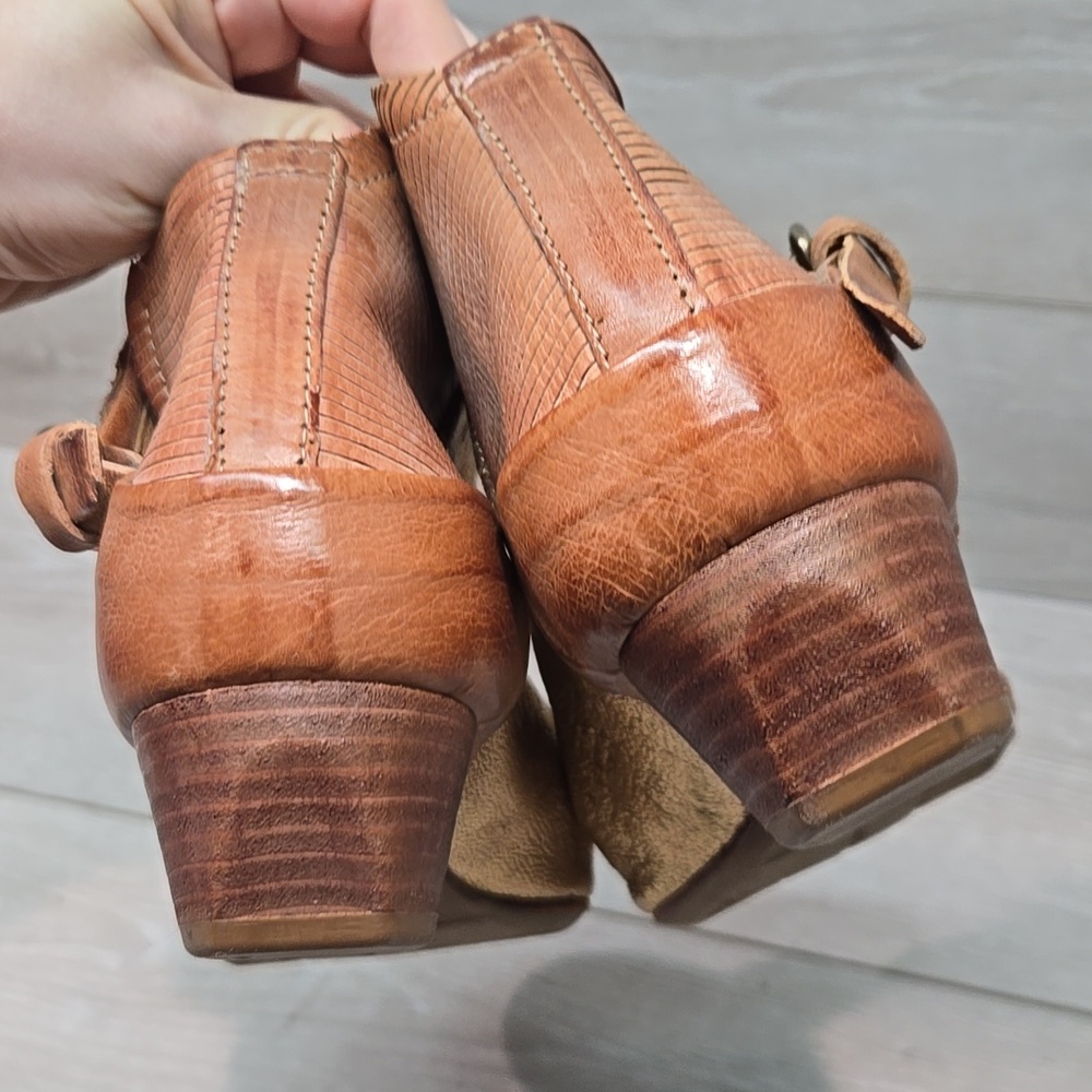 A.S.98 By Free People Hercigovina Gold Open-ToeHeel Sandals Shoes Sz 40/9-9.5 - Picture 7 of 14
